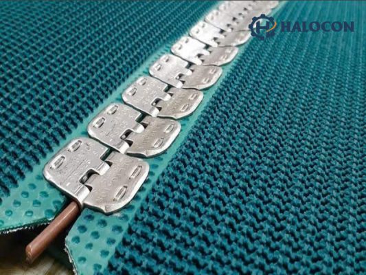 Băng tải PVC xanh gai 5mm