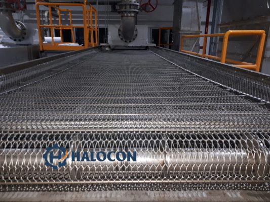 Cấu tạo sợi xoắn và thanh ty xuyên của băng tải inox