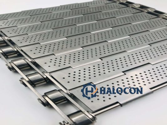 Băng tải xích tấm inox