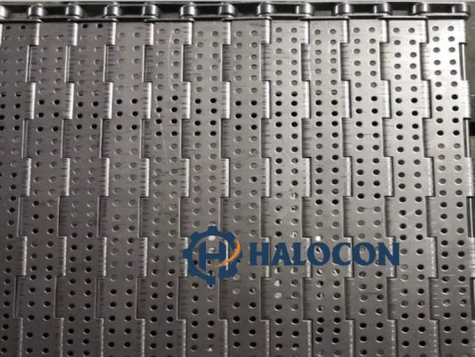 Băng tải xích tấm inox