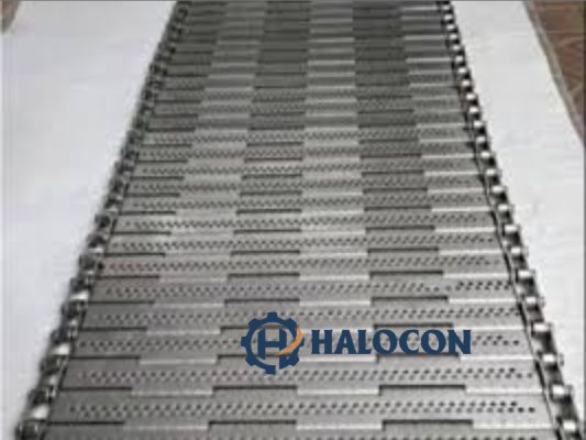 Băng tải xích tấm inox