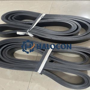 Dây đai kéo cáp, Haul-off belt, dây đai cao su đỏ, dây đai răng phủ cao su, phụ tùng máy đùn cáp điện.